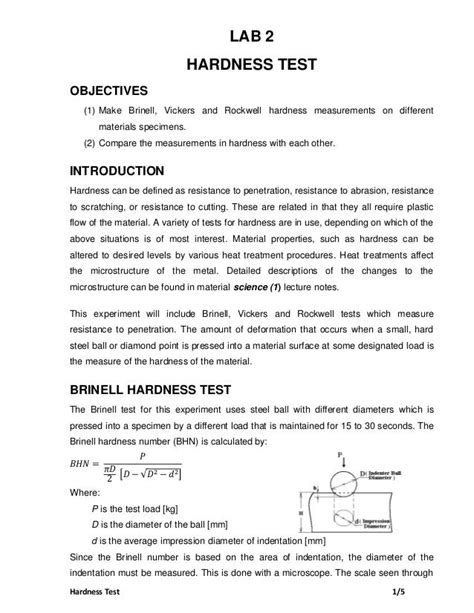 abstract for rockwell hardness test|hardness tester lab report pdf.